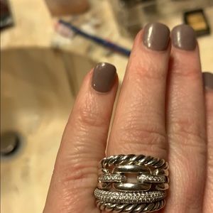 David Yurman Diamond Stackable ring 💕